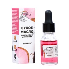 Dry strengthening nail oil Milv Cherry, 15 ml