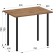 Light 1 kitchen table, 600 × 900 × 730 mm, the color of the oak van