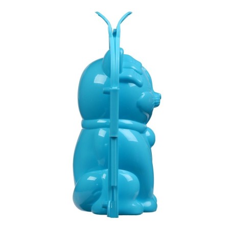 Snow-skies-sandpole "cat" + eyes and buttons, Mix colors, for the New Year-3
