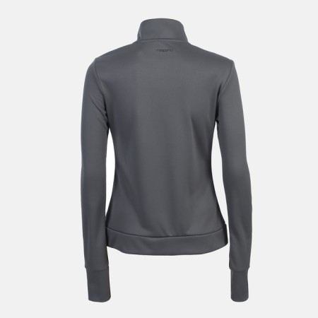 Longslit female Resport, on a zipper, p. 48, the color is gray, basic, with a long sleeve-1