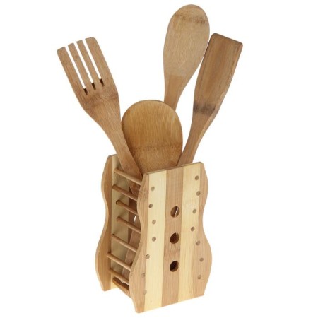 A set of kitchen supplies, 4 items, on a stand-5
