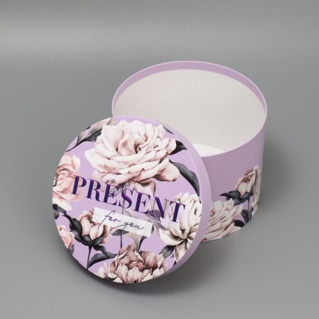 Set of hats 3 in 1, gift packaging, Lavender, 18 x 18 x 13–25 x 25 x 15 cm-8