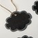 Cretaceous price tag "suspended" 8 × 5.8, a cloud, (packaging 10 pcs.), Black and white color