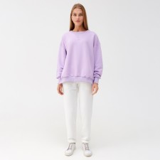 Костюм (свитшот, брюки) MINAKU: Casual Collection цвет сиреневый, размер 48