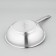 Frown of stainless steel luxstahl, d = 26 cm, h = 7.5 cm, triple bottom, induction