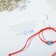 Bracelet-reinforcing "red thread" cat's eye, blue color, d = 8