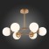 Ceiling EVOLUCE lamp. Sle220602-06. Calabria. 6x40 watts, E14, 61x61x36.5 cm, golden color
