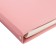 Notebook A5+ 120l Escalada, soft region, leather claim, kr bl 70 g/m2, pink