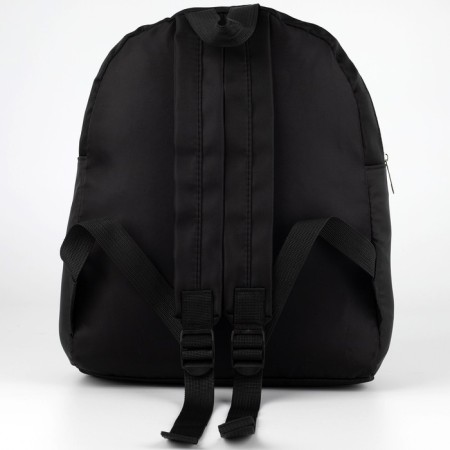 School backpack textile with lacing, black color-6