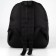 School backpack textile with lacing, black color