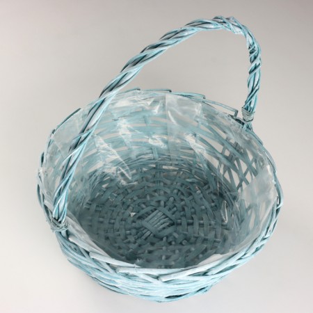 Wicker basket, 32x13xh36 cm, green, willow-2