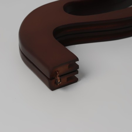 The handle-farmoir is wooden, on magnets, with mount, 27 × 12 × 2.5 cm, brown color-3