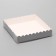 Cookie box, silver, confectionery packaging, 15 x 15 x 3 cm set 5 pcs