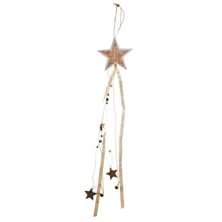 New Year's suspension with the light "Zvezda" 12 × 67 cm, gold-2