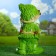 Garden figure "Gnome with acorns" Green 45x26cm