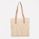 Zipper bag with lightning, beige color