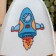 Bath cap with children's print "Rocket"