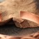 Bracelet "Broke", plate, narrow, copper