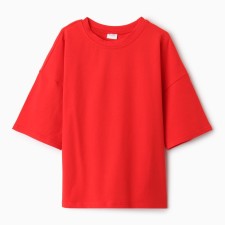 Футболка детская MINAKU:Basic line kids цвет красный, рост 116