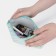 Cosmetic bag with lightning, mint color