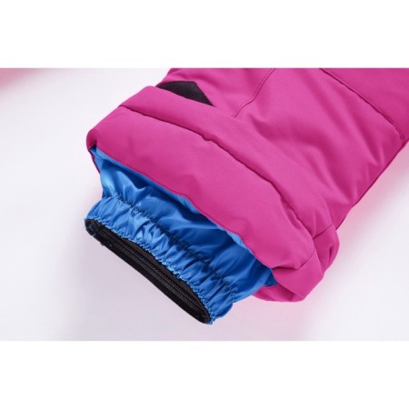 Ski pants for girls, height 104 cm, raspberry color-6