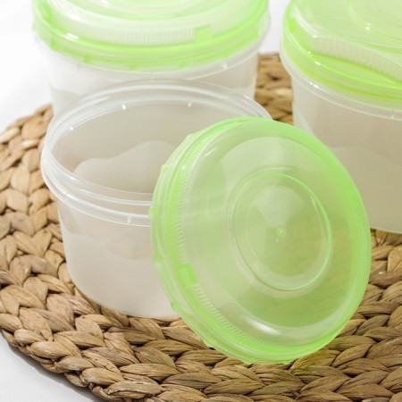 A set of food containers, 3 pcs: 700 ml, 1 l, 1.5 l, color mix-5