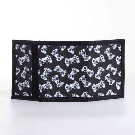 Children's wallet on Velcro "chosen", black color-3