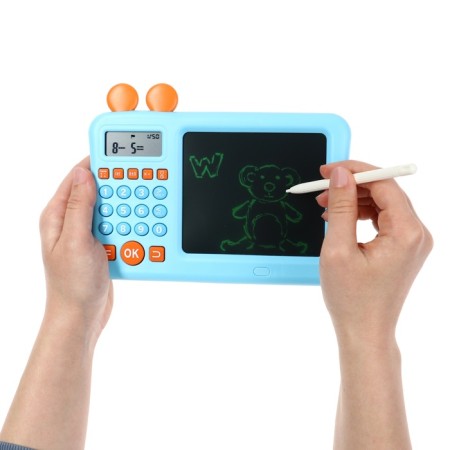 Interactive Calculator Children's Windigo, to study the score + graphic tablet, blue