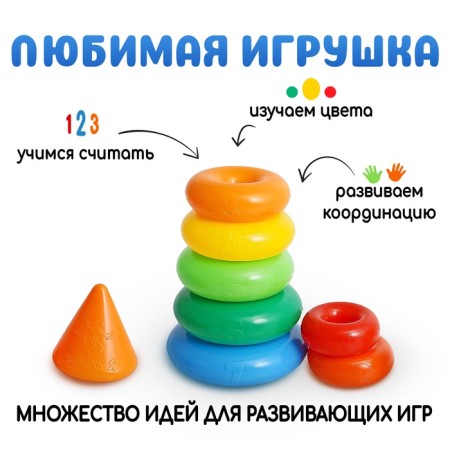 Pyramid, 10 rings with a cone-2