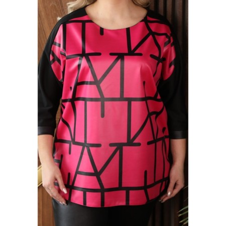 Female costume: jumper, trousers, size 50, color fuchsia-13