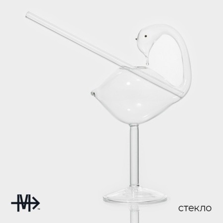 Magistro glass glass "Swan", 170 ml, 12 × 7 × 20 cm-1