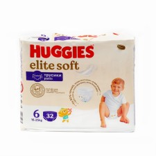 Huggies Elite Soft Mega 6 Size 15-25 kg. 32 pcs.