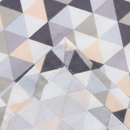 Curtains for the kitchen Ethet Triangles 149x180 cm - 2 pcs, grabbing - 2 pcs, 80% HL, 20% PE-5