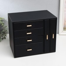 Casket to the leatherette for jewelry 