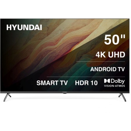 TV Hyundai H-LeD50BU7009, 50 ", 3840X2160, DVB-C/T2/S2, 3XHDMI, 2XUSB, Smarttv, Black