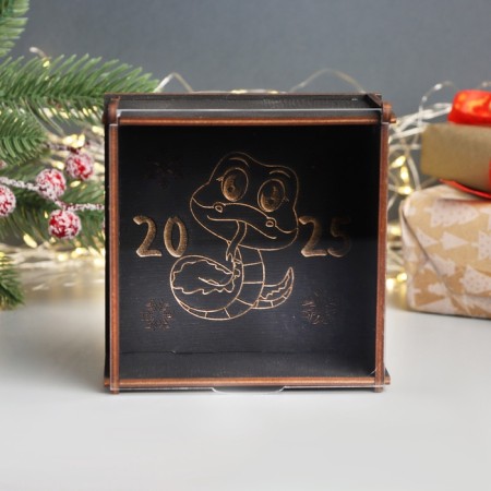 New Year's box "Snake 2025" 6x12x12 cm-1