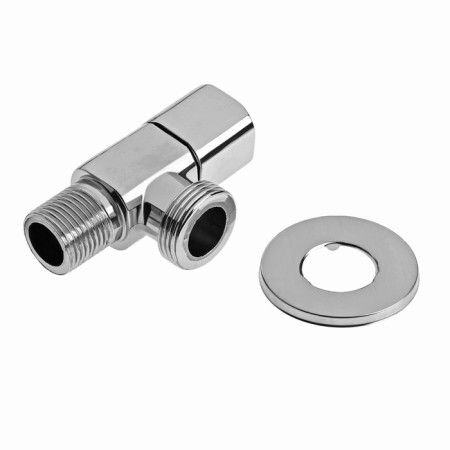 Crane for household appliances Zein English, 1/2 "x 3/4", square, corner, chrome-3