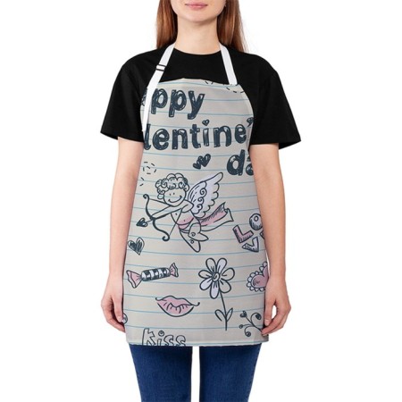 Apron kitchen with a photocrint “Recognition of love”, adjustable, size OS