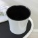 Kashpo for flowers with an insert "Arte", 3.5 l, white-black color