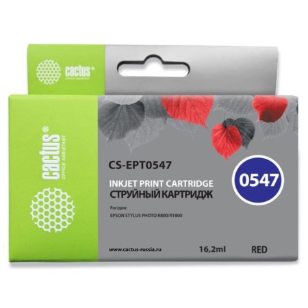 CACTUS CS-Ed0547 T0547 cartridge, for Epson SP R800/R1800, 16.2ml, red color