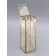 PET box with handles, gold, 7 x 7 x 21 cm