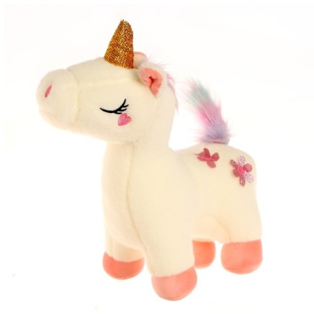 Soft toy "Unicorn with flowers", Mix color-4
