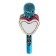 Microphone for karaoke Q5, 3 W, 1800 mAh, Bluetooth, FM, Microsd, Blue