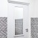 Door, suspended mirror, 40 x 110cm, white