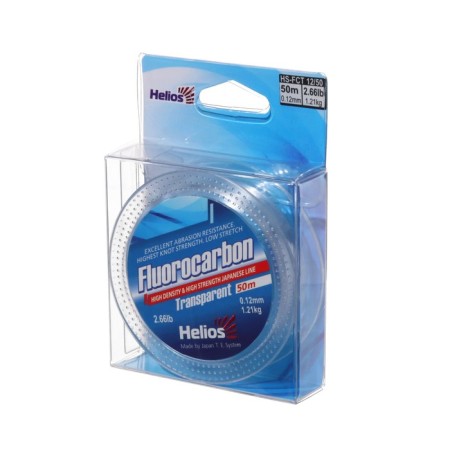 Helios Transparent fishing line, diameter 0.12 mm, test 1.21 kg, 50 m, transparent-1