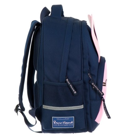 School backpack Bruno VisConti "My bunny!", 40 x 30 x 19 cm, ergonomic back, pencil case as a gift-5