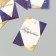 Cardboard Biro "Congratulations. Blue with gold" set of 10 pcs (5 types) 4x6 cm