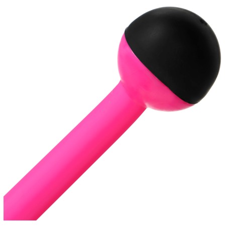 Bulava for rhythmic gymnastics inserted indigo, 41 cm, pink/black color-3