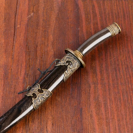 Suv. Product Katana 2V1 on a stand, scabbard wood, choco 18/23.5cm-4