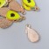 Decor for creativity metal, enamel "avocado" green 1.7x1 cm